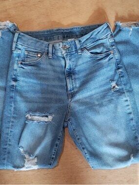 & Denim distressed jeans